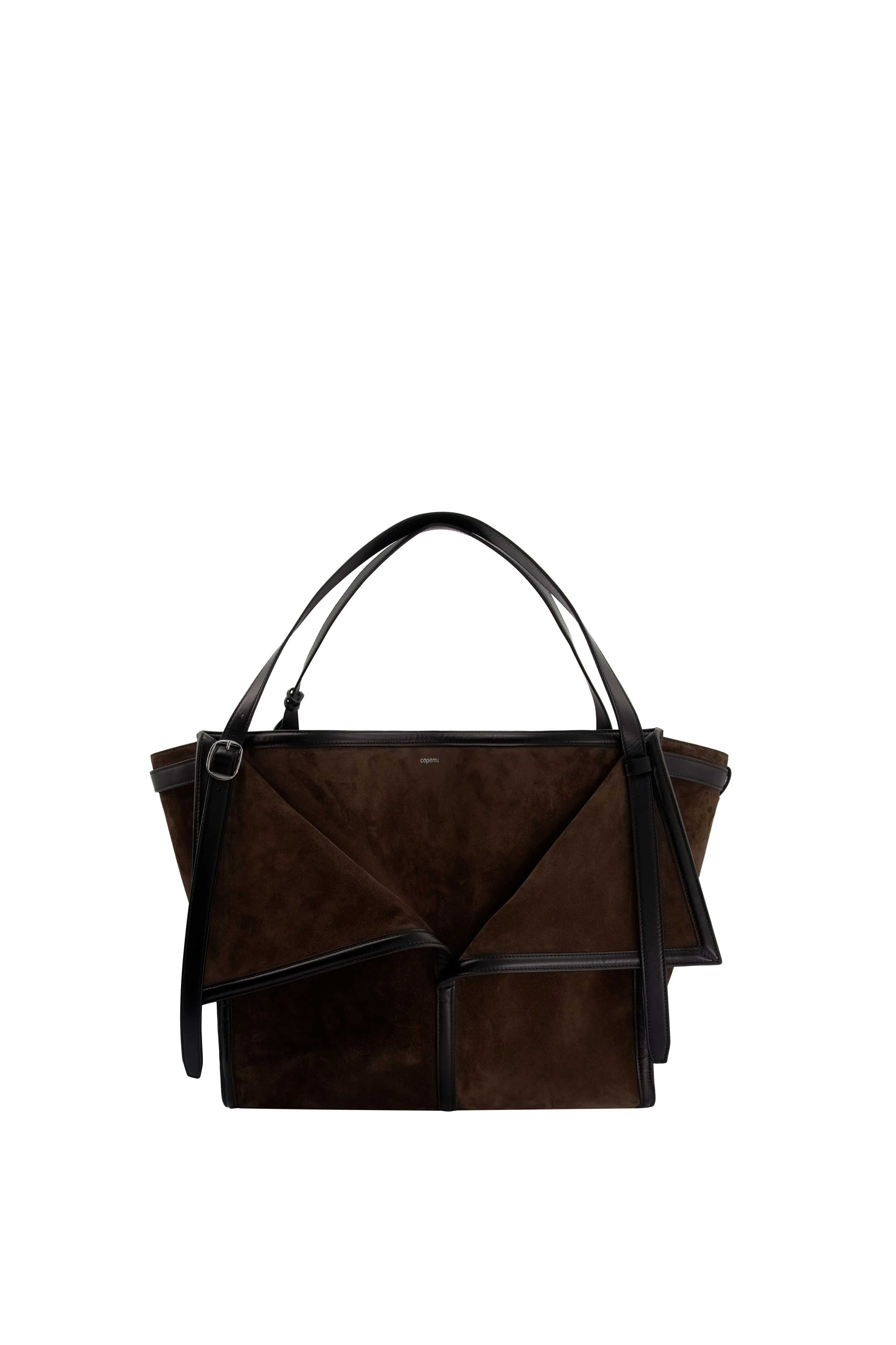 Suede Belt Cabas Bag