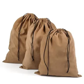 Suede Travel Shoe Bag