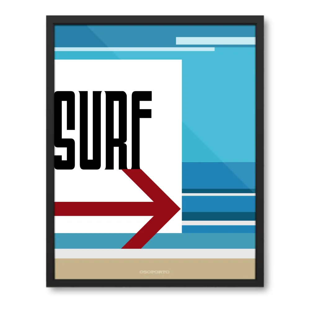 Surf That Way art poster