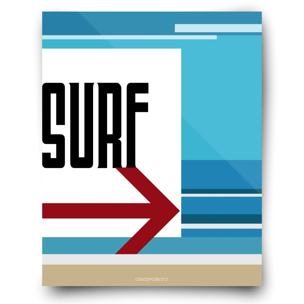 Surf That Way art poster