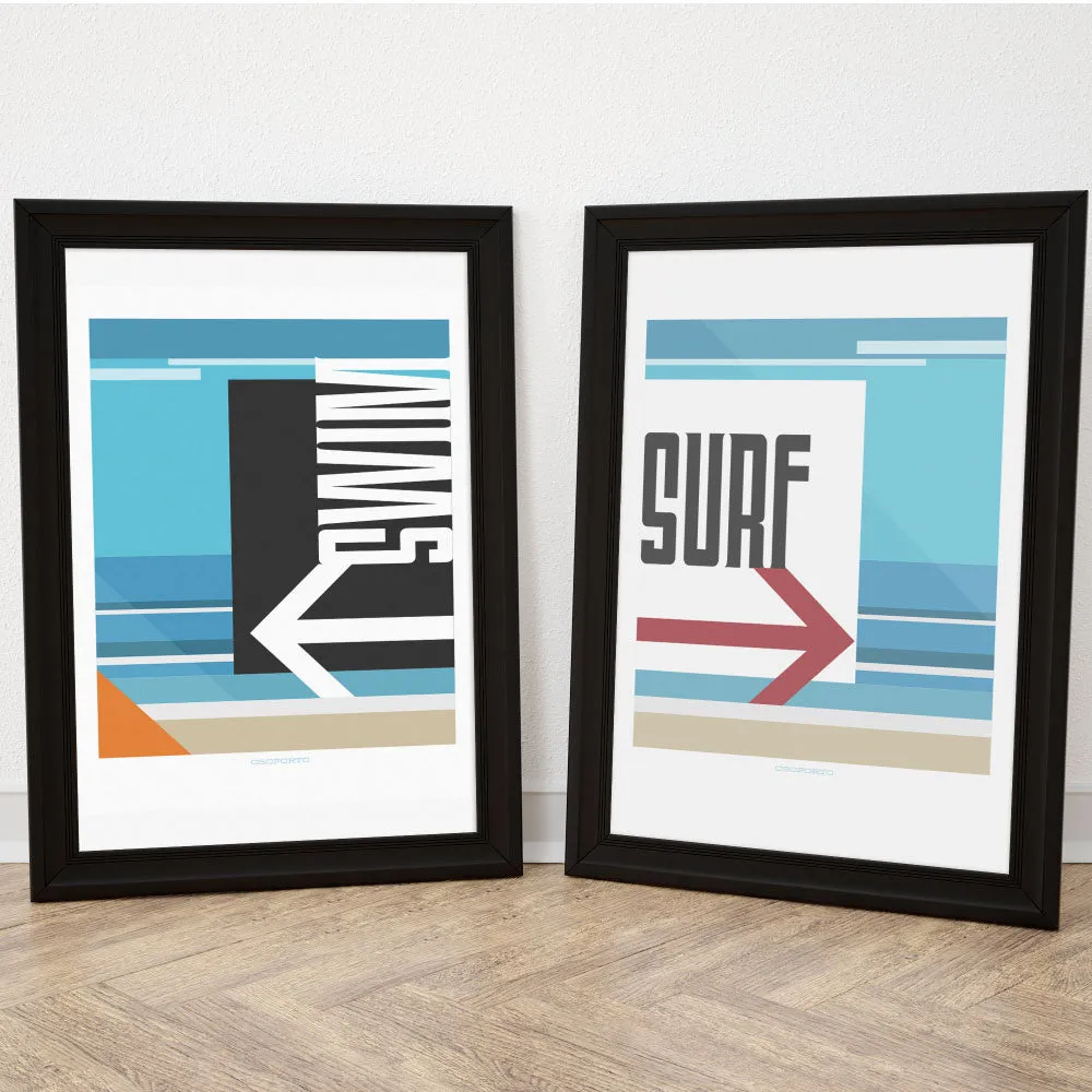 Surf That Way art poster