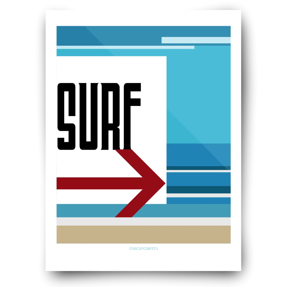 Surf That Way art poster