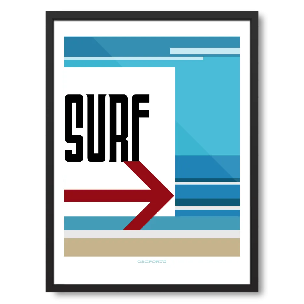 Surf That Way art poster