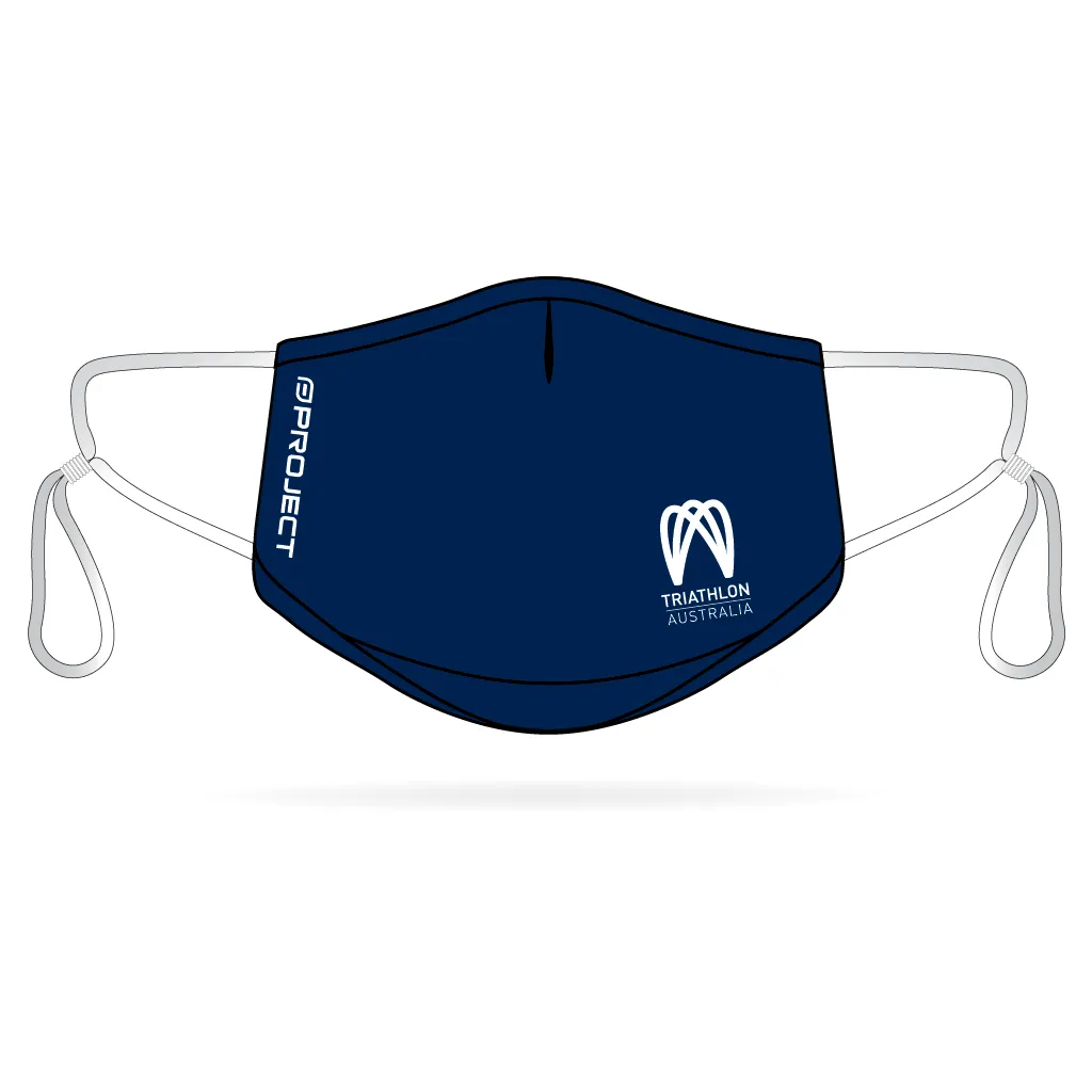 Triathlon Australia Anti-Bacterial Reusable Mask 5 Pack