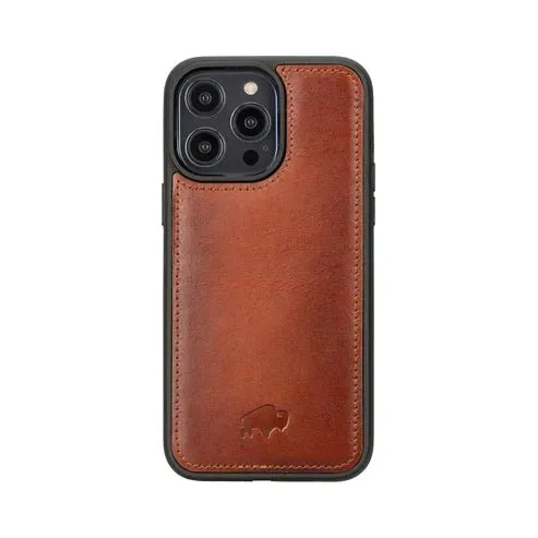 Tudor iPhone 15 Pro Max Wallet Case, Burnished Tan