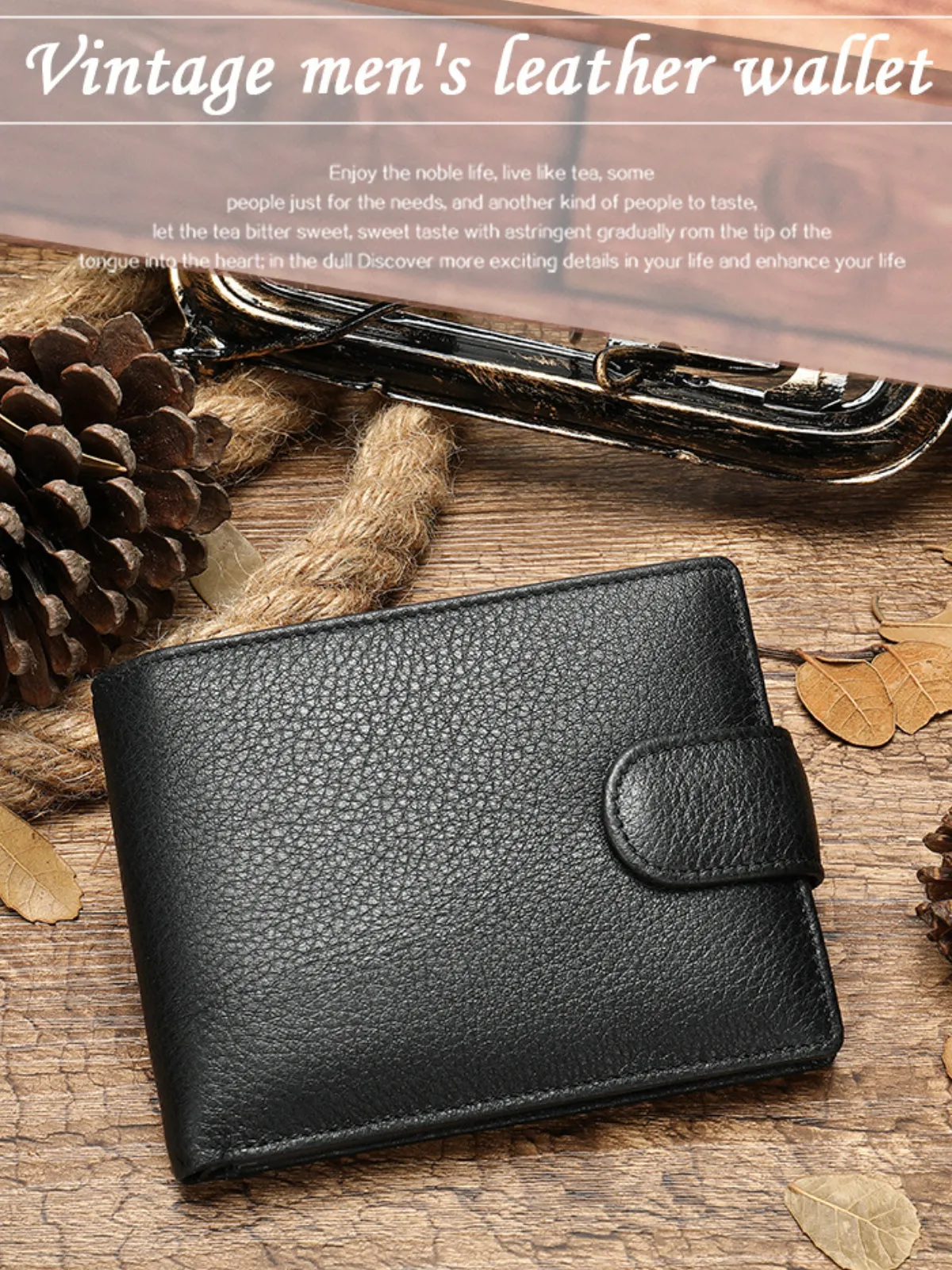 Vintage Leather Slimfold Wallet