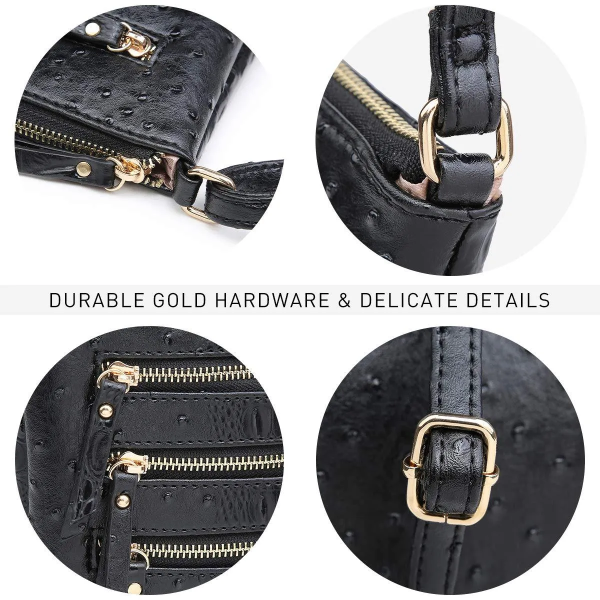 Women Lightweight Functional Multi Pocket Crossbody Bag l Dasein