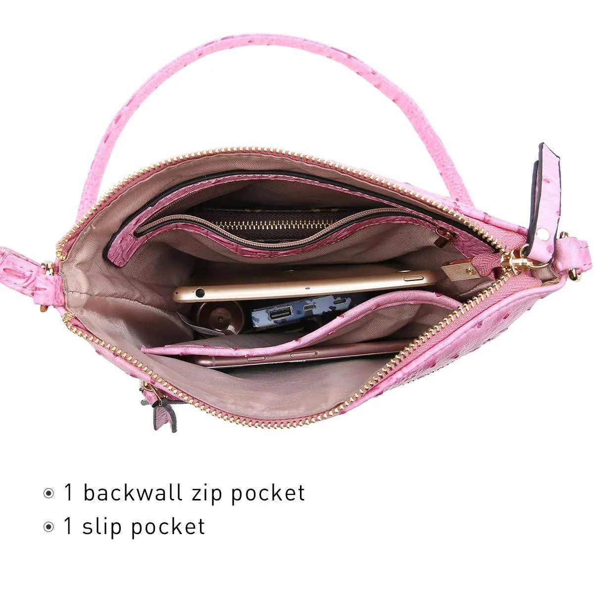 Women Lightweight Functional Multi Pocket Crossbody Bag l Dasein