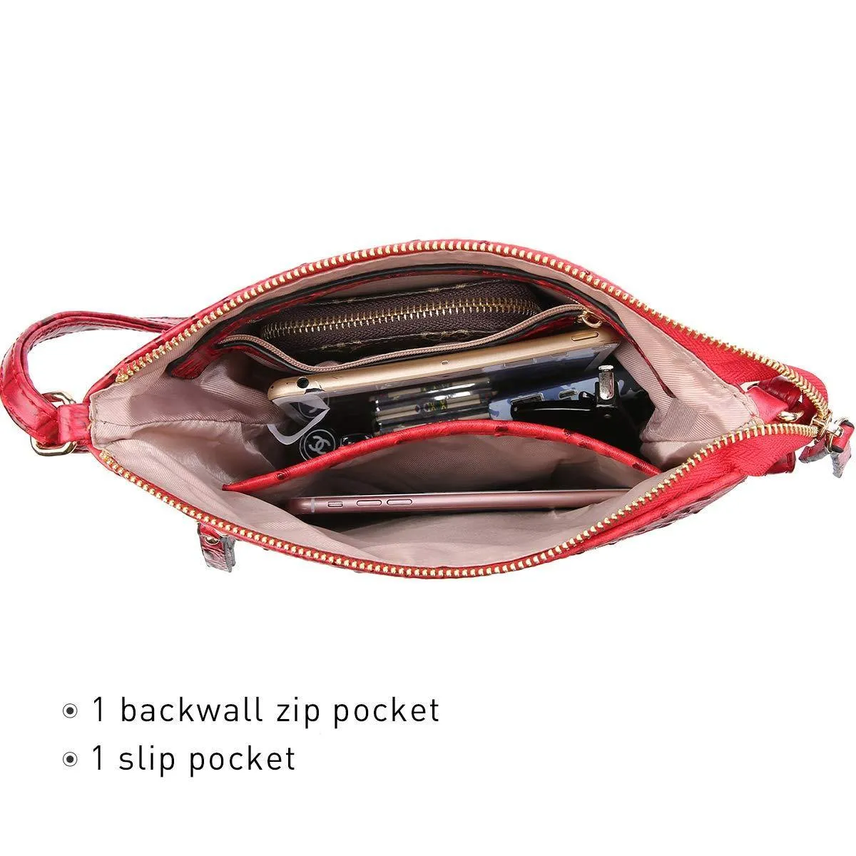 Women Lightweight Functional Multi Pocket Crossbody Bag l Dasein